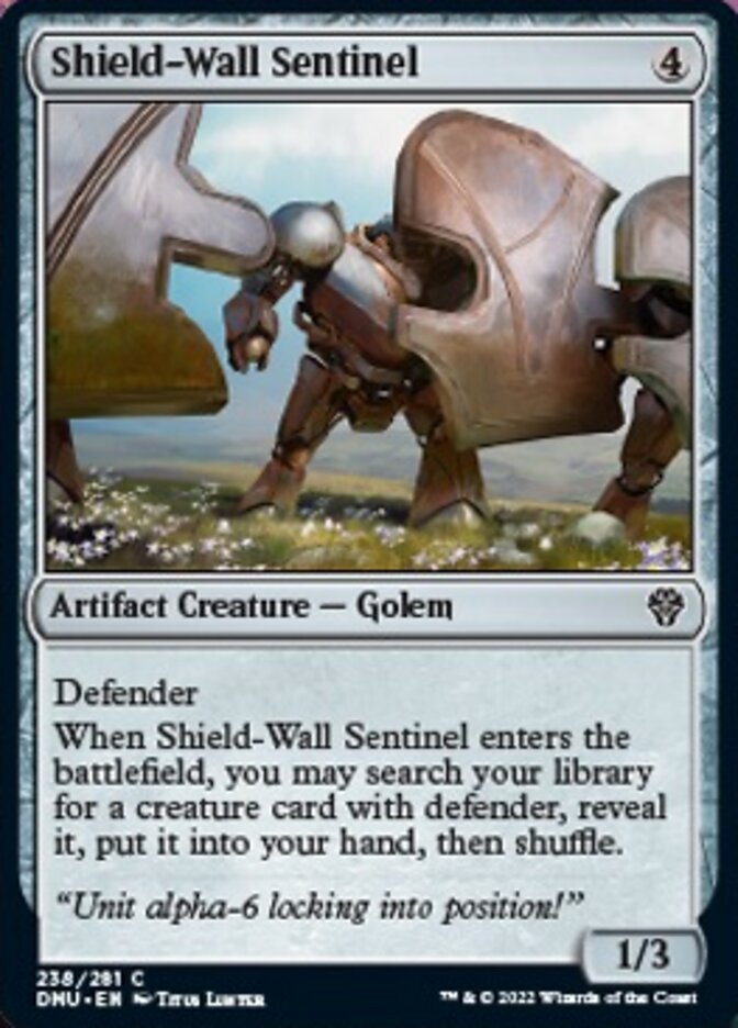 Shield-Wall Sentinel [Dominaria United] | Kessel Run Games Inc. 