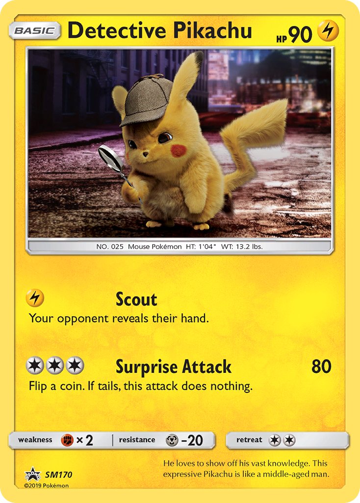 Detective Pikachu (SM170) [Sun & Moon: Black Star Promos] | Kessel Run Games Inc. 