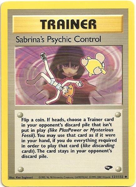 Sabrina's Psychic Control (121/132) [Gym Challenge Unlimited] | Kessel Run Games Inc. 