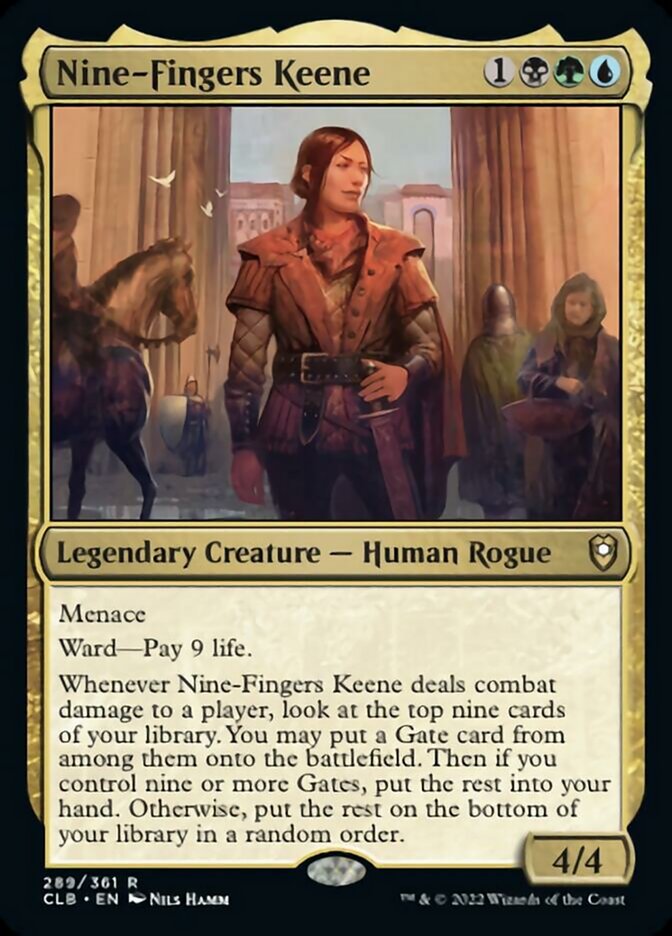 Nine-Fingers Keene [Commander Legends: Battle for Baldur's Gate] | Kessel Run Games Inc. 