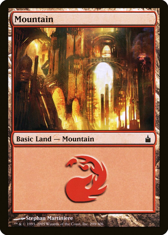 Mountain (299) [Ravnica: City of Guilds] | Kessel Run Games Inc. 