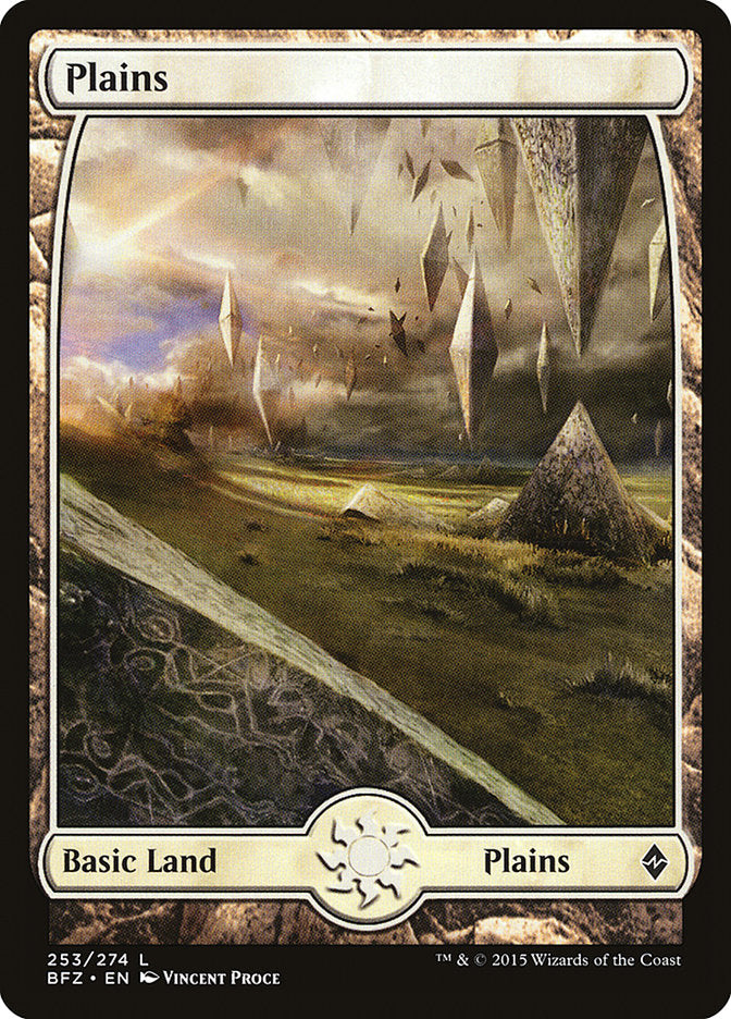 Plains (253) (Full Art) [Battle for Zendikar] | Kessel Run Games Inc. 