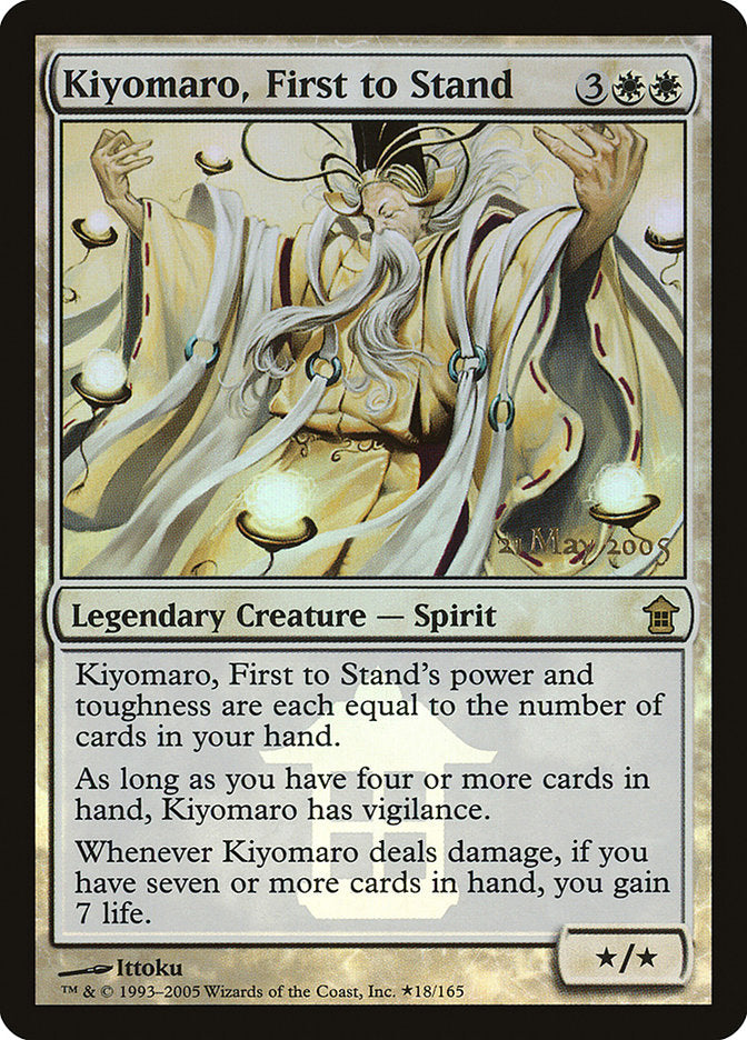 Kiyomaro, First to Stand [Saviors of Kamigawa Promos] | Kessel Run Games Inc. 