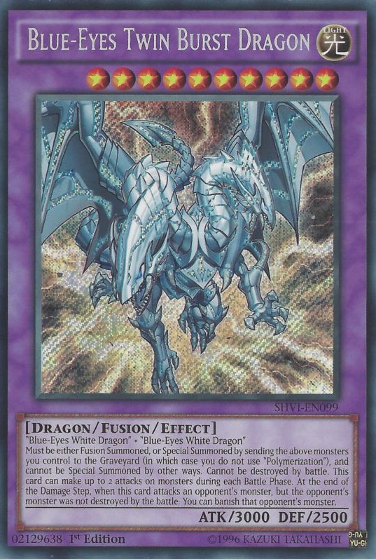 Blue-Eyes Twin Burst Dragon [SHVI-EN099] Secret Rare | Kessel Run Games Inc. 