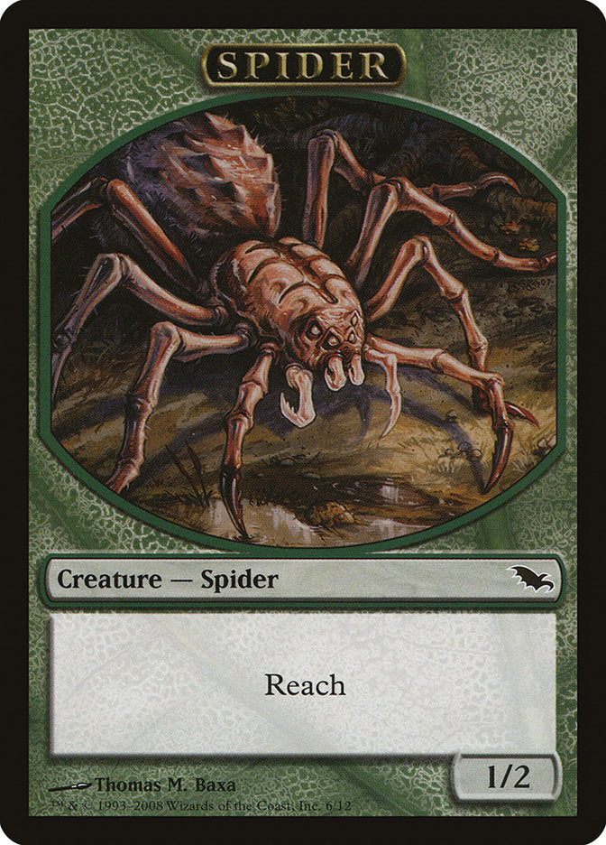Spider Token [Shadowmoor Tokens] | Kessel Run Games Inc. 
