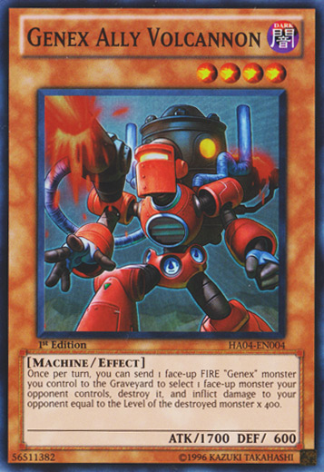 Genex Ally Volcannon [HA04-EN004] Super Rare | Kessel Run Games Inc. 