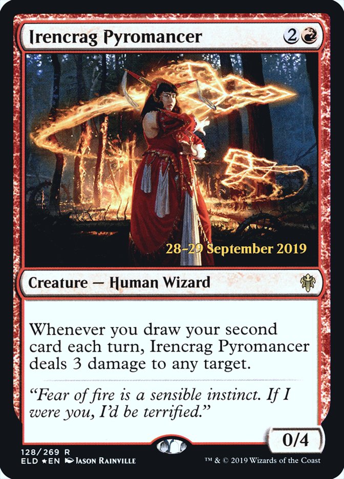 Irencrag Pyromancer [Throne of Eldraine Prerelease Promos] | Kessel Run Games Inc. 