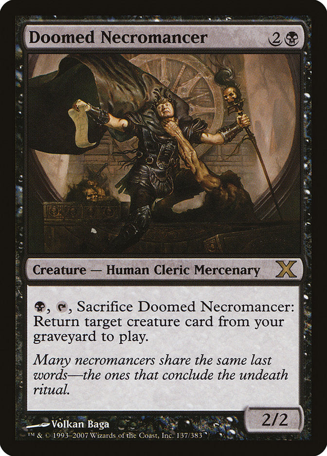 Doomed Necromancer [Tenth Edition] | Kessel Run Games Inc. 