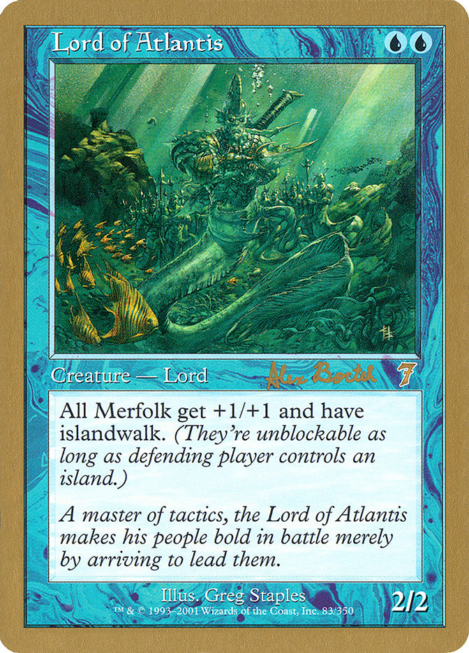 Lord of Atlantis (Alex Borteh) [World Championship Decks 2001] | Kessel Run Games Inc. 