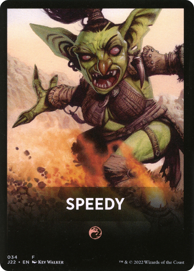 Speedy Theme Card [Jumpstart 2022 Front Cards] | Kessel Run Games Inc. 