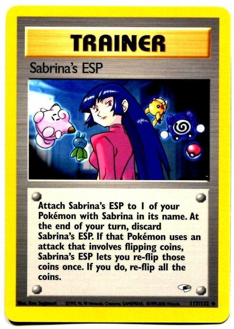 Sabrina's ESP (117/132) [Gym Heroes Unlimited] | Kessel Run Games Inc. 