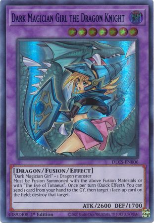 Dark Magician Girl the Dragon Knight (Alternate Art) (Green) [DLCS-EN006] Ultra Rare | Kessel Run Games Inc. 