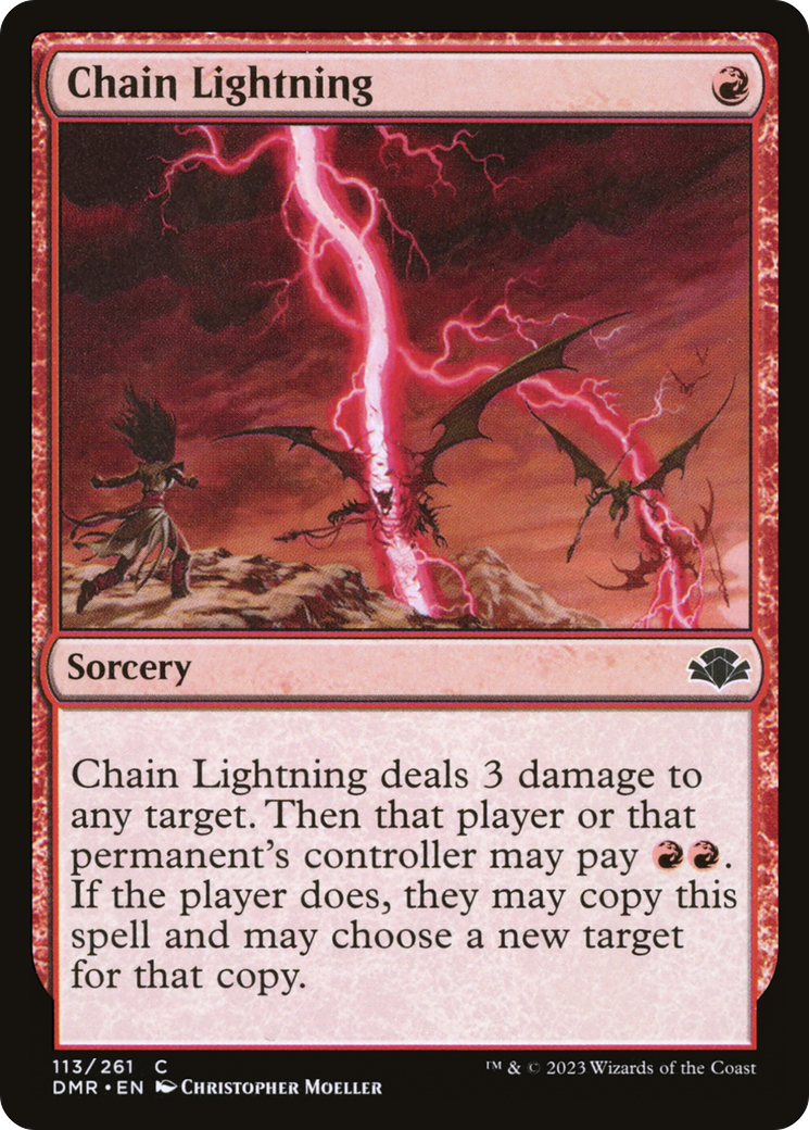 Chain Lightning [Dominaria Remastered] | Kessel Run Games Inc. 