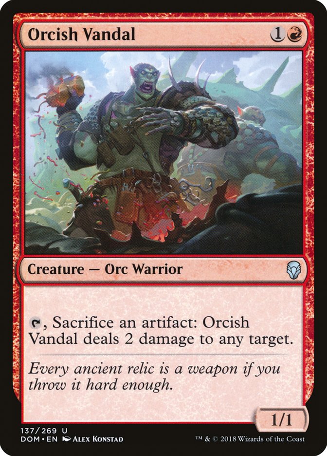 Orcish Vandal [Dominaria] | Kessel Run Games Inc. 