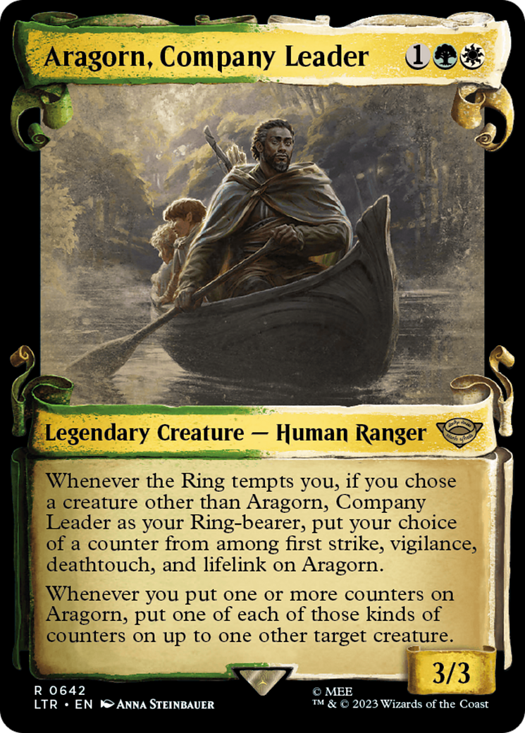 Aragorn, Company Leader [The Lord of the Rings: Tales of Middle-Earth Showcase Scrolls] | Kessel Run Games Inc. 
