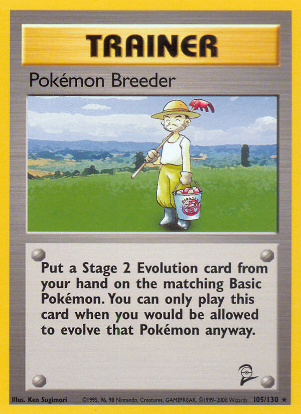 Pokemon Breeder (105/130) [Base Set 2] | Kessel Run Games Inc. 