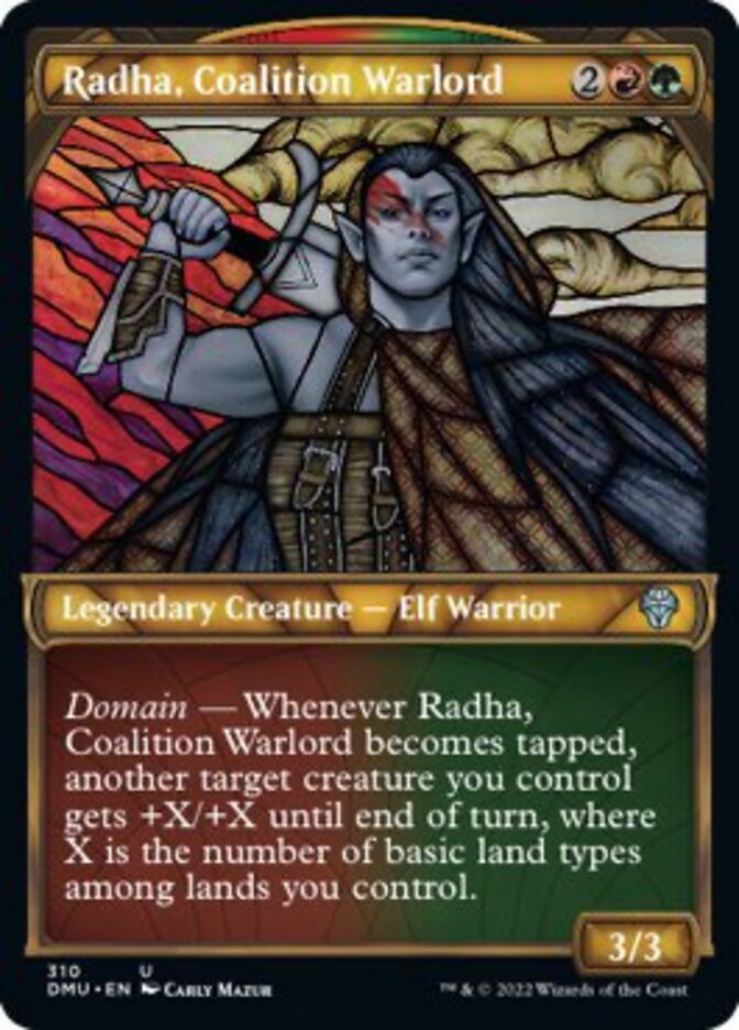 Radha, Coalition Warlord (Showcase) [Dominaria United] | Kessel Run Games Inc. 
