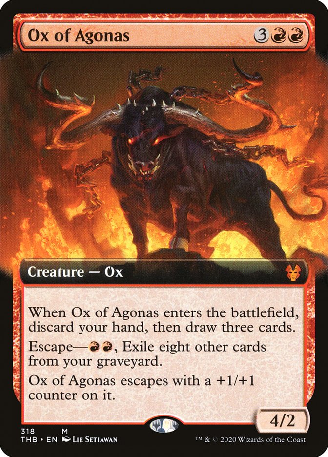 Ox of Agonas (Extended Art) [Theros Beyond Death] | Kessel Run Games Inc. 