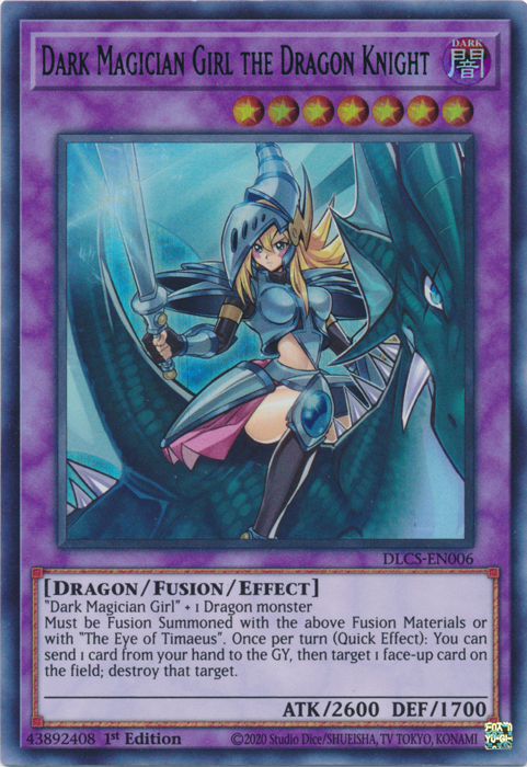 Dark Magician Girl the Dragon Knight (Blue) [DLCS-EN006] Ultra Rare | Kessel Run Games Inc. 