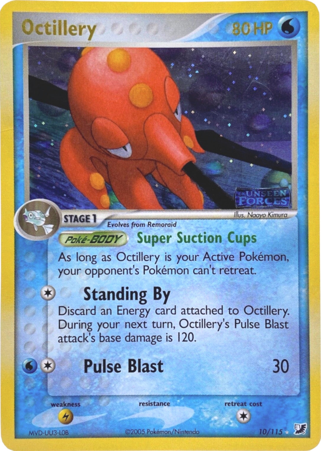 Octillery (10/115) (Stamped) [EX: Unseen Forces] | Kessel Run Games Inc. 