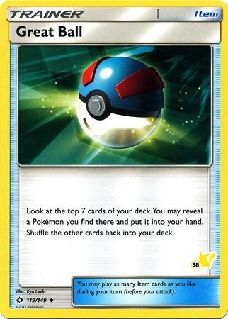 Great Ball (119/149) (Pikachu Stamp #38) [Battle Academy 2020] | Kessel Run Games Inc. 