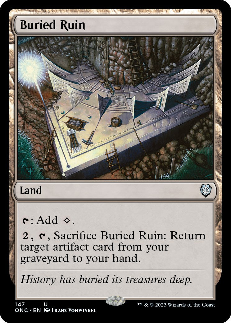 Buried Ruin [Phyrexia: All Will Be One Commander] | Kessel Run Games Inc. 