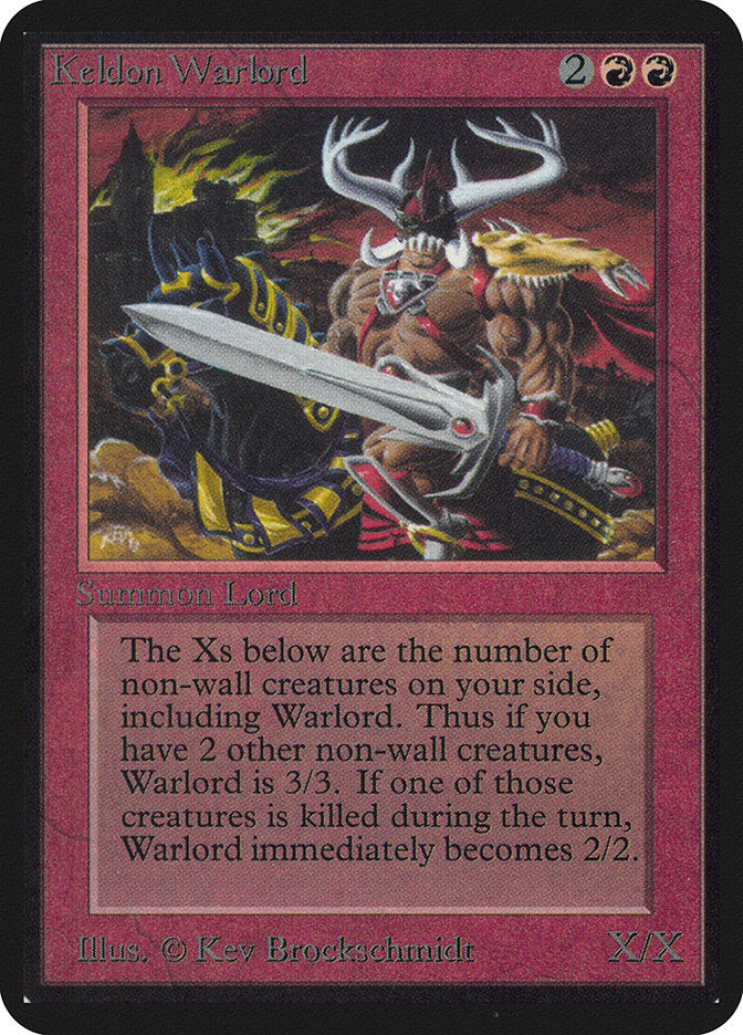 Keldon Warlord [Alpha Edition] | Kessel Run Games Inc. 