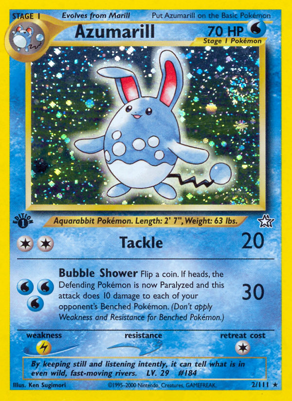 Azumarill (2/111) [Neo Genesis 1st Edition] | Kessel Run Games Inc. 