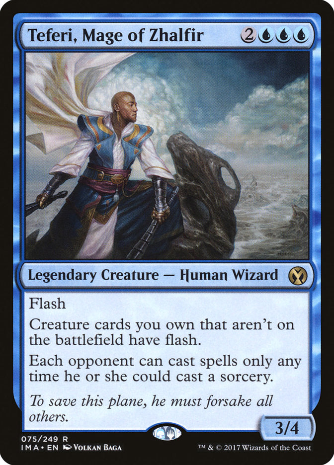 Teferi, Mage of Zhalfir [Iconic Masters] | Kessel Run Games Inc. 