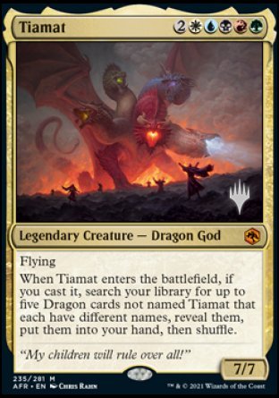 Tiamat (Promo Pack) [Dungeons & Dragons: Adventures in the Forgotten Realms Promos] | Kessel Run Games Inc. 