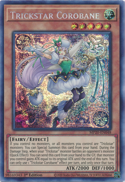 Trickstar Corobane [MP20-EN048] Prismatic Secret Rare | Kessel Run Games Inc. 