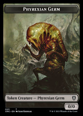 Phyrexian Mite (011) // Phyrexian Germ Double-Sided Token [Phyrexia: All Will Be One Commander Tokens] | Kessel Run Games Inc. 