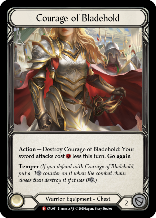 Courage of Bladehold [CRU081] (Crucible of War)  1st Edition Cold Foil | Kessel Run Games Inc. 