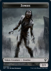 Zombie // Horror Double-Sided Token [Commander 2021 Tokens] | Kessel Run Games Inc. 