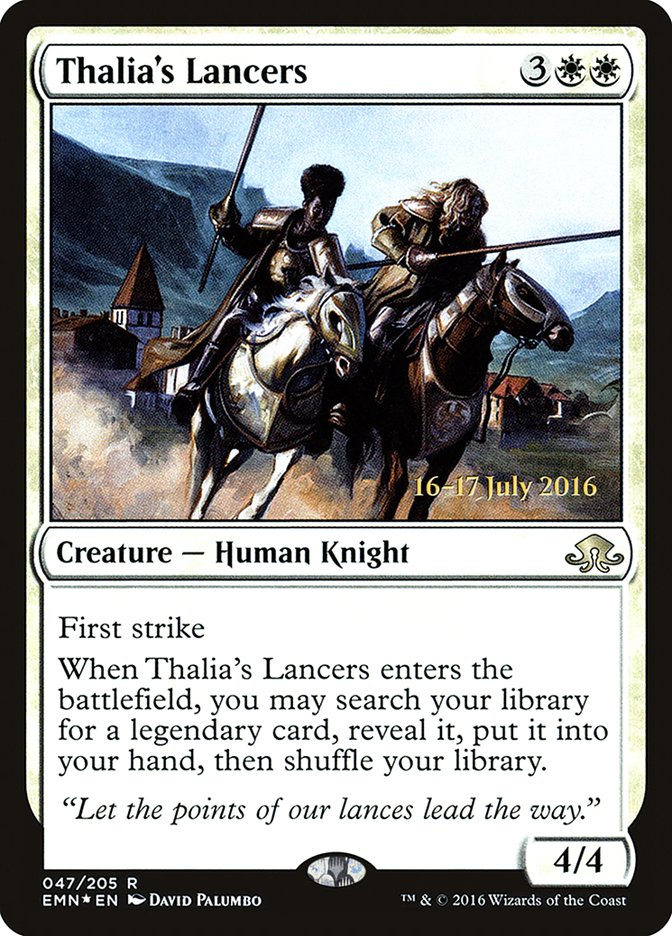 Thalia's Lancers [Eldritch Moon Prerelease Promos] | Kessel Run Games Inc. 