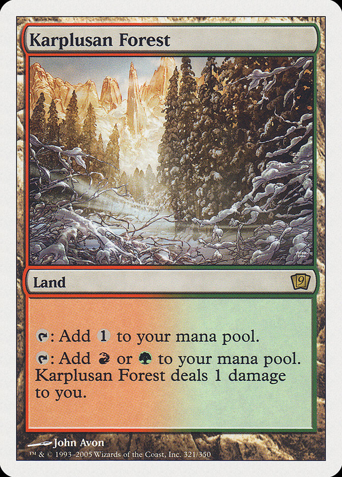 Karplusan Forest [Ninth Edition] | Kessel Run Games Inc. 