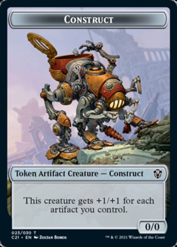 Copy // Construct (030) Double-Sided Token [Commander 2021 Tokens] | Kessel Run Games Inc. 