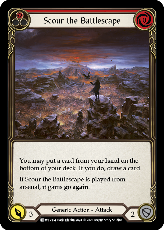 Scour the Battlescape (Red) [U-WTR194] (Welcome to Rathe Unlimited)  Unlimited Normal | Kessel Run Games Inc. 