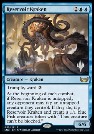 Reservoir Kraken (Promo Pack) [Streets of New Capenna Promos] | Kessel Run Games Inc. 