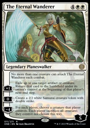 The Eternal Wanderer (Promo Pack) [Phyrexia: All Will Be One Promos] | Kessel Run Games Inc. 