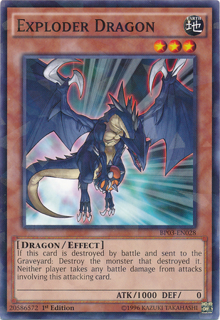 Exploder Dragon [BP03-EN028] Shatterfoil Rare | Kessel Run Games Inc. 