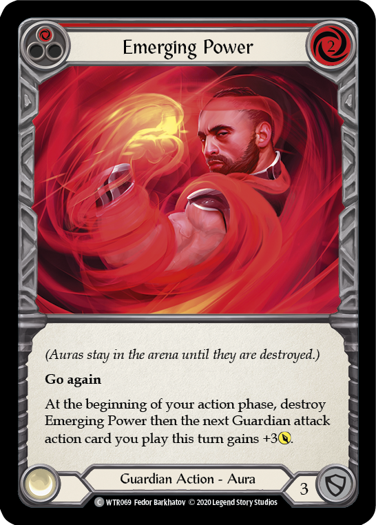 Emerging Power (Red) [U-WTR069] (Welcome to Rathe Unlimited)  Unlimited Rainbow Foil | Kessel Run Games Inc. 