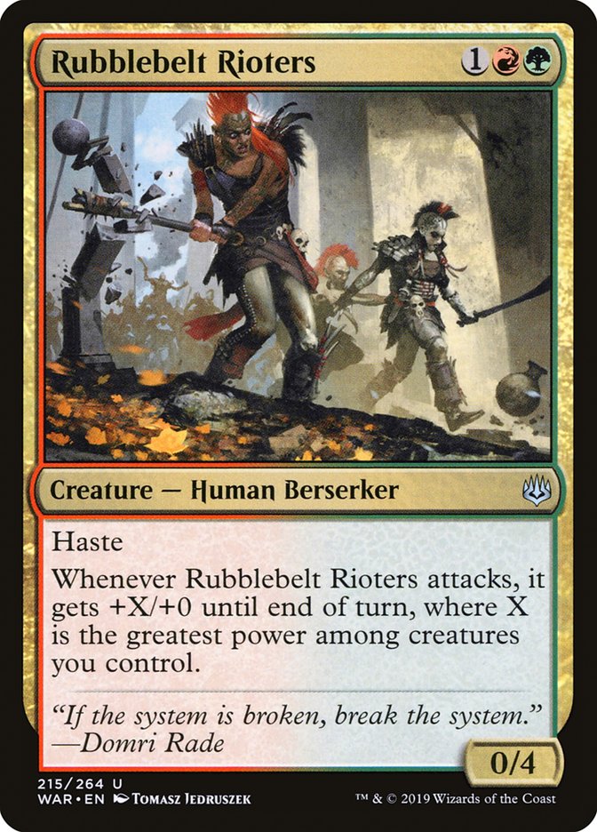 Rubblebelt Rioters [War of the Spark] | Kessel Run Games Inc. 