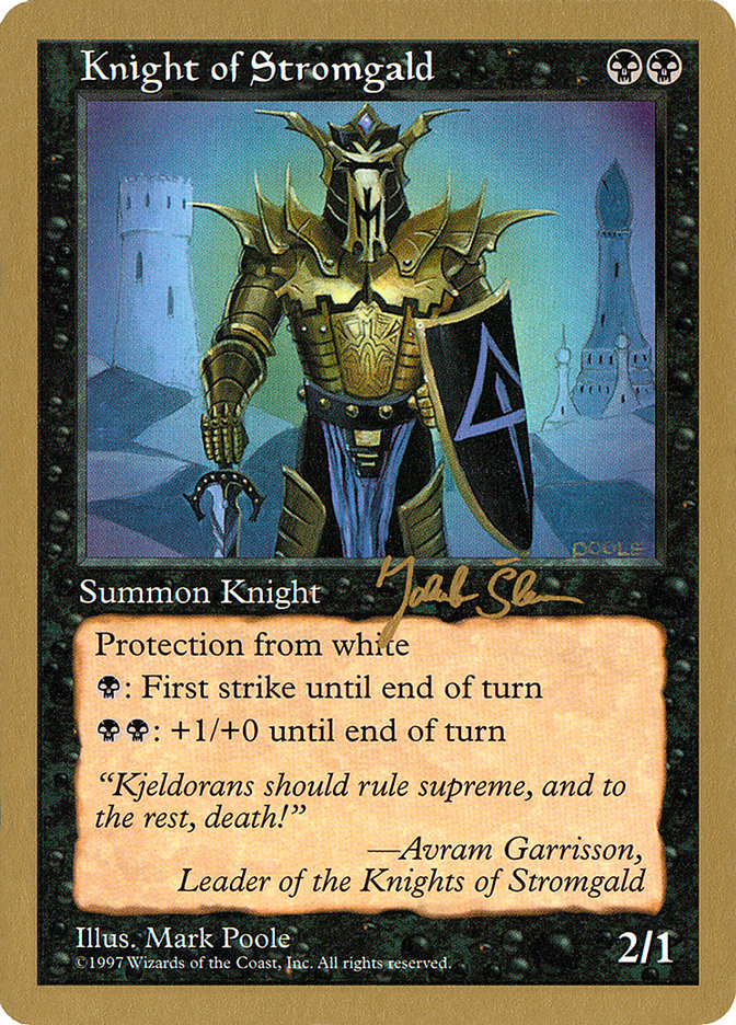 Knight of Stromgald (Jakub Slemr) [World Championship Decks 1997] | Kessel Run Games Inc. 