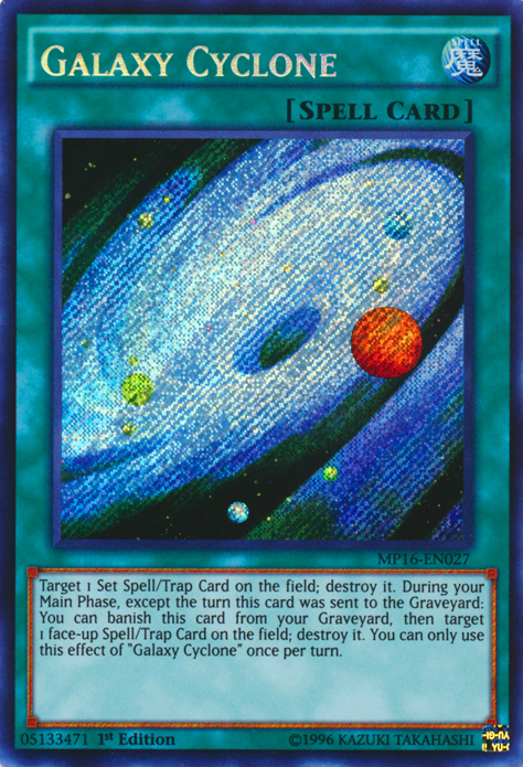 Galaxy Cyclone [MP16-EN027] Secret Rare | Kessel Run Games Inc. 