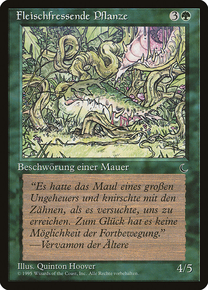 Carnivorous Plant (German) - "Fleischfressende Pflanze" [Renaissance] | Kessel Run Games Inc. 