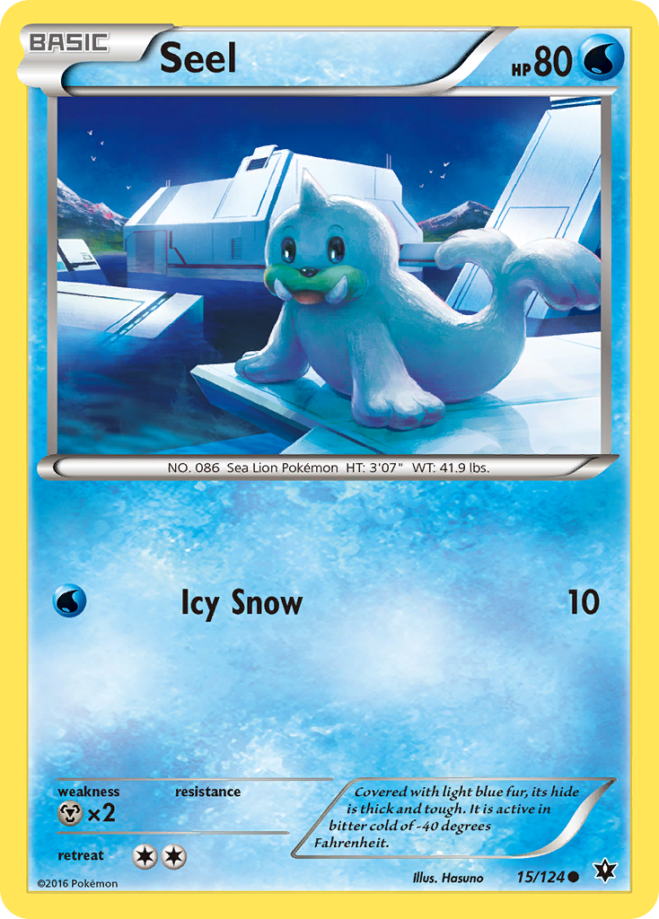 Seel (15/124) [XY: Fates Collide] | Kessel Run Games Inc. 