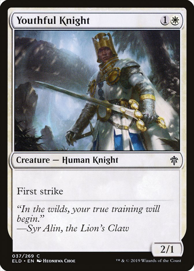 Youthful Knight [Throne of Eldraine] | Kessel Run Games Inc. 