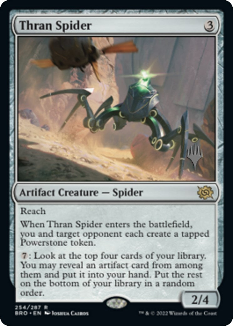 Thran Spider (Promo Pack) [The Brothers' War Promos] | Kessel Run Games Inc. 
