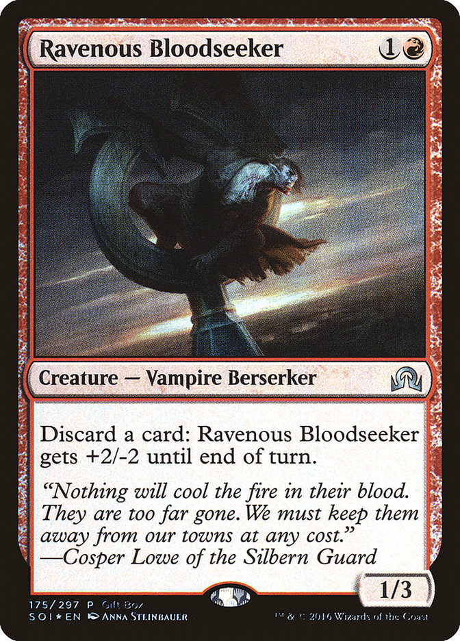 Ravenous Bloodseeker (Gift Box) [Shadows over Innistrad Promos] | Kessel Run Games Inc. 